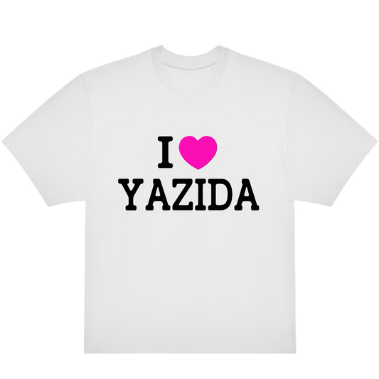 'I 🩷 Yazida' T-shirt/Crop top (pink)