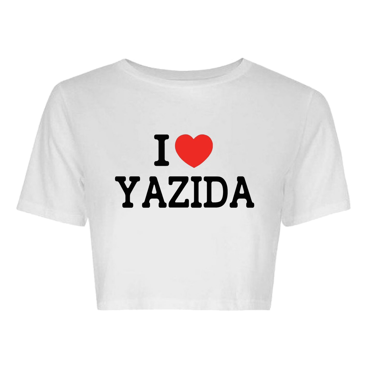 'I ❤️ Yazida' T-shirt/Crop top (red)