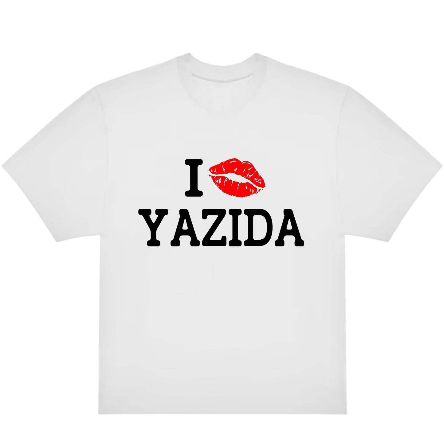 'I 💋 Yazida' T-shirt/Crop top (red)