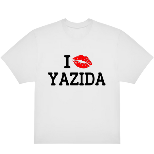 'I 💋 Yazida' T-shirt/Crop top (red)